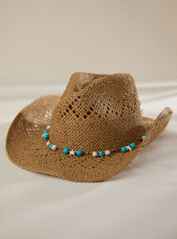 Woven Straw Rope Cowboy Hat - TULLABEE