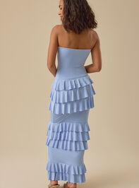 Felix Ruffle Maxi Dress Detail 4 - TULLABEE