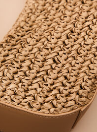 Straw Woven Shoulder Bag Detail 3 - TULLABEE