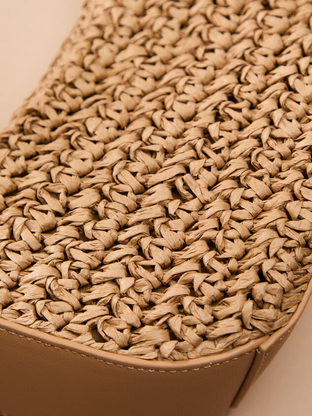 Straw Woven Shoulder Bag Detail 3 - TULLABEE