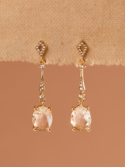 18K Gold Vintage Drop Earring - TULLABEE