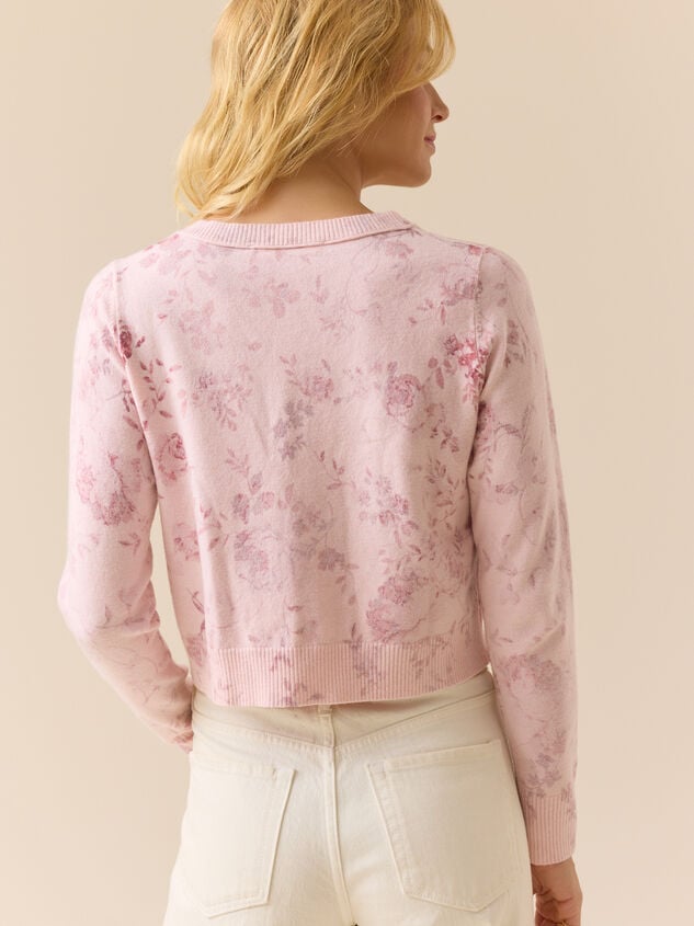 Carly Floral Cardigan Detail 7 - TULLABEE