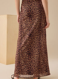 Francie Cheetah Maxi Skirt Detail 5 - TULLABEE