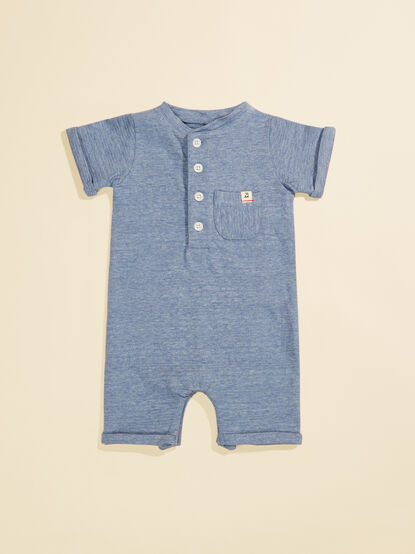 Thomas Henley Romper by Me + Henry - TULLABEE