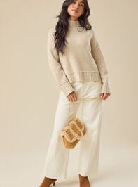 Josie Mock Neck Sweater Detail 2 - TULLABEE