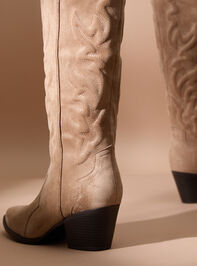 Margot Stitched Western Boot Detail 3 - TULLABEE