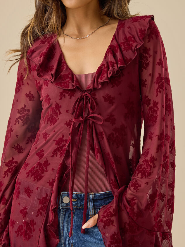 Rachel Ruffle Kimono Detail 2 - TULLABEE