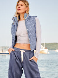 Wander Floral Puffer Vest - TULLABEE