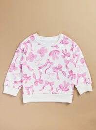 Charming Bows Sweatshirt Detail 2 - TULLABEE