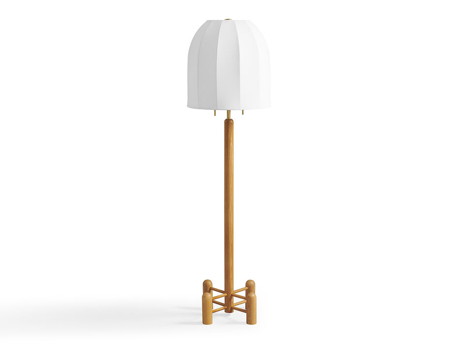 Sydney Wood Floor Lamp - TULLABEE - 