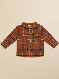 Edd Plaid Toddler Shacket - TULLABEE