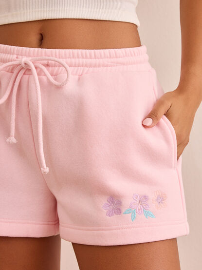 Hold My Hand Embroidered Lounge Short - TULLABEE