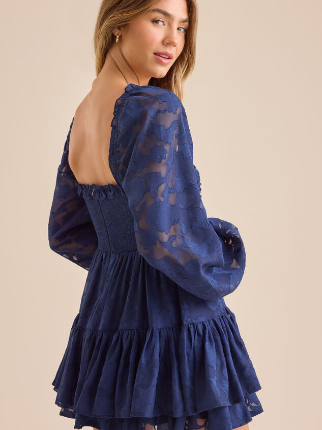 Clairyn Tiered Mini Dress Detail 3 - TULLABEE