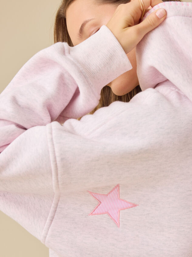 Stripe Star Hoodie Detail 6 - TULLABEE