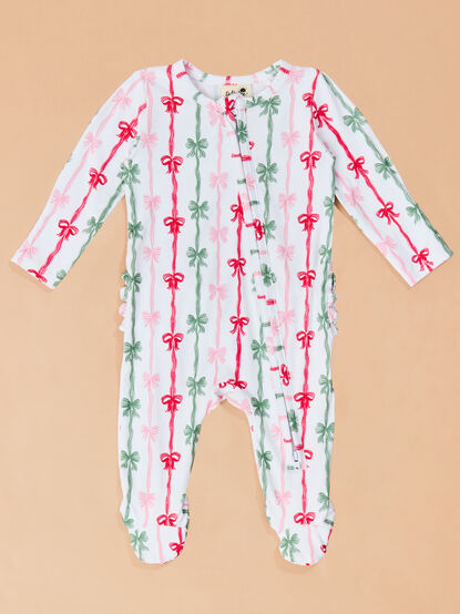 Merry & Bright Ruffle Footie - TULLABEE