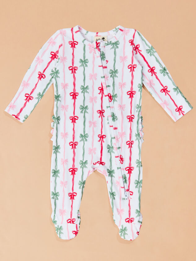 Merry & Bright Ruffle Footie - TULLABEE
