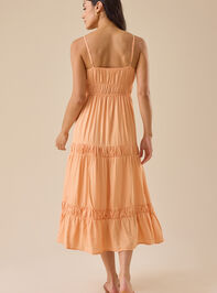 Callie Tiered Midi Dress Detail 3 - TULLABEE