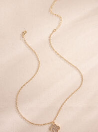 Clover Charm Necklace Detail 2 - TULLABEE