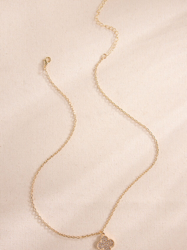 Clover Charm Necklace Detail 2 - TULLABEE