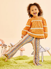 Luna Toddler Top and Floral Flares Set - TULLABEE
