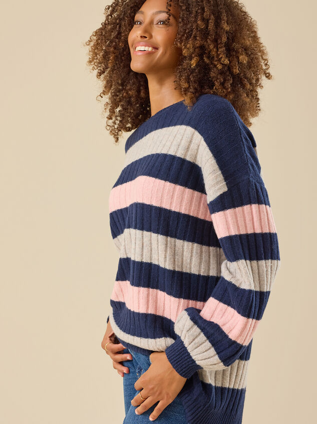 Kahlissa Oversized Ribbed Sweater Detail 3 - TULLABEE