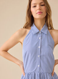 Lauren Striped Midi Dress Detail 2 - TULLABEE