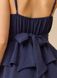 Sara Tiered Mini Dress Detail 4 - TULLABEE
