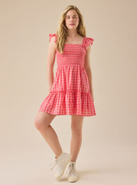 Lisa Mama Plaid Dress Detail 3 - TULLABEE