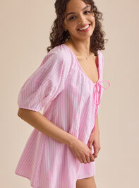 Posie Striped Romper Detail 4 - TULLABEE