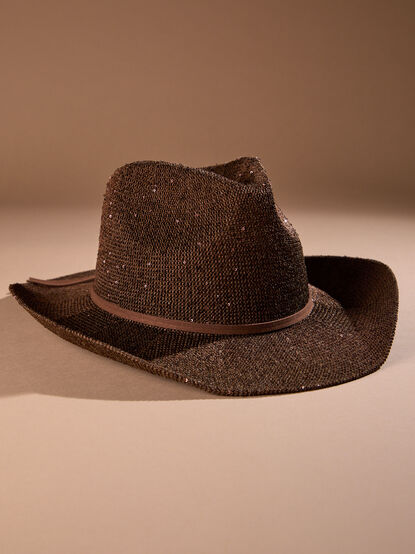 Harper Sequin Cowboy Hat - TULLABEE