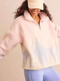 Cozy Ascent Fleece Quarter Zip Detail 3 - TULLABEE