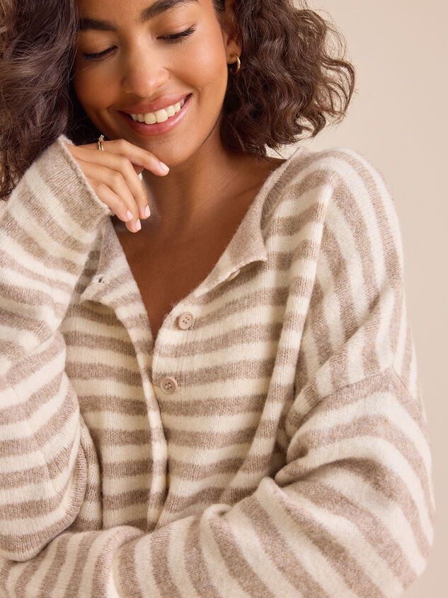 Hollen Striped Sweater Detail 2 - TULLABEE