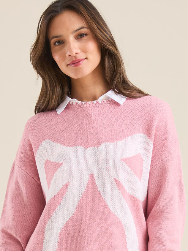 Josie Bow Mama Sweater Detail 3 - TULLABEE
