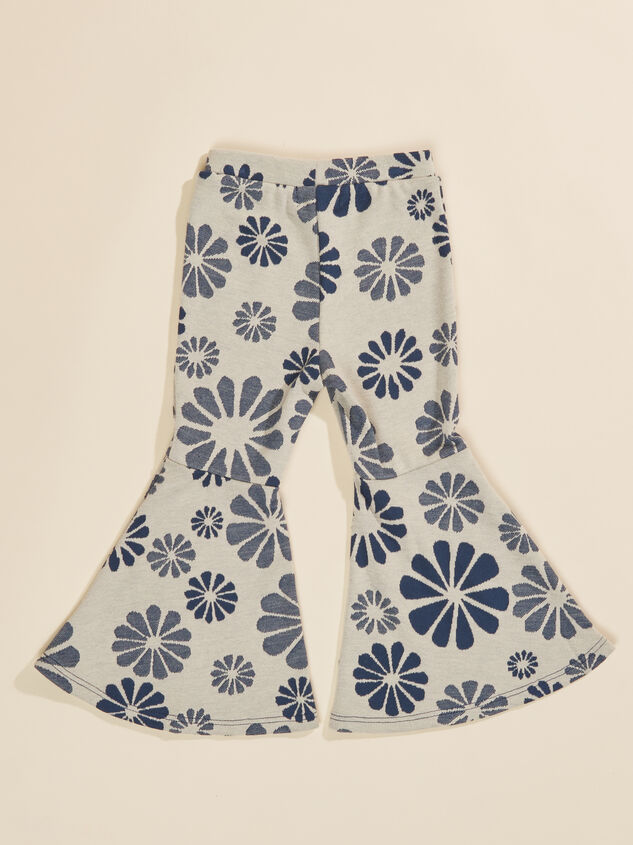 Retro Floral Printed Flares Detail 2 - TULLABEE