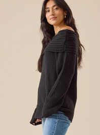 Sylvia Off Shoulder Sweater Detail 2 - TULLABEE