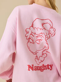 Naughty Grinch Graphic Pullover Detail 6 - TULLABEE