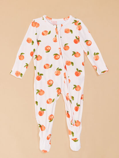 Sugar Peach Footie - TULLABEE