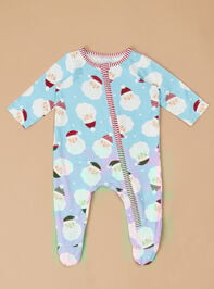 Santa Snuggles Footie by Mudpie Detail 2 - TULLABEE