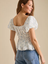 Emberlin Floral Babydoll Top Detail 4 - TULLABEE