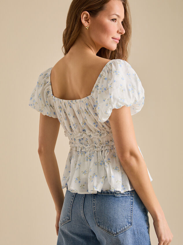 Emberlin Floral Babydoll Top Detail 4 - TULLABEE