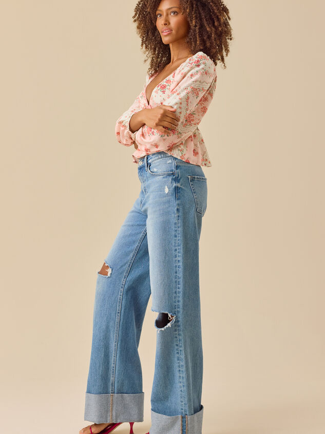 Grayson Patch Print Top Detail 3 - TULLABEE