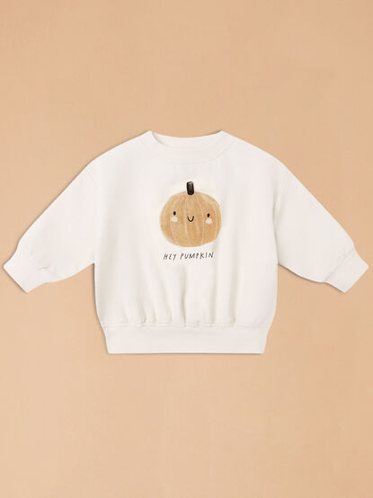 Hey Pumpkin Graphic Sweatshirt by Quincy Mae - TULLABEE