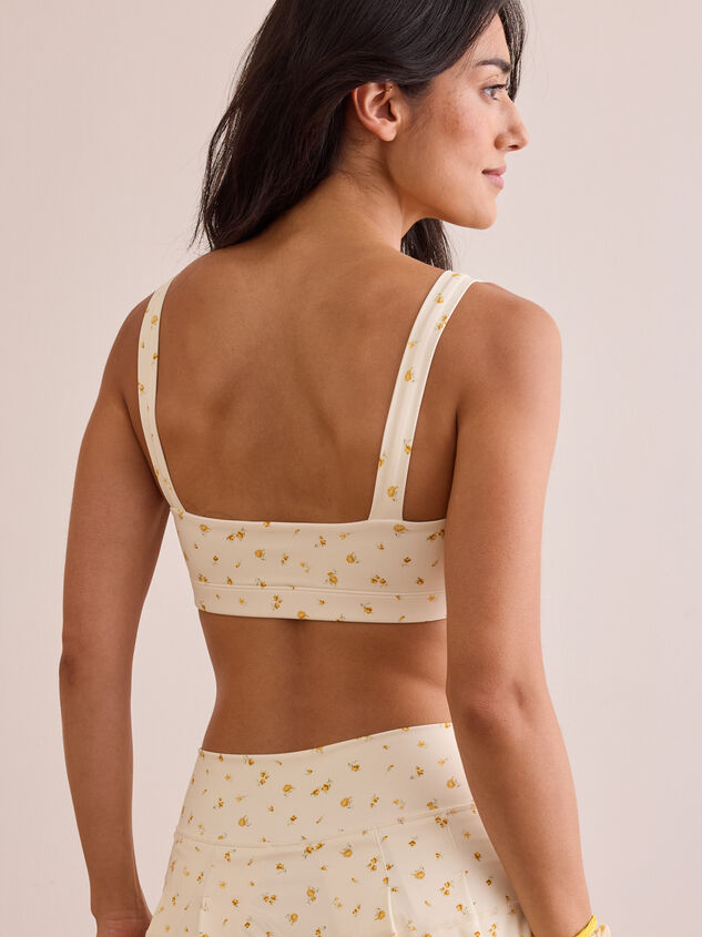 Raise The Bar Floral Sports Bra Detail 4 - TULLABEE
