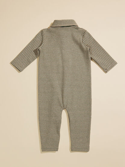 Kingston Striped Polo Jumpsuit by Me + Henry - TULLABEE