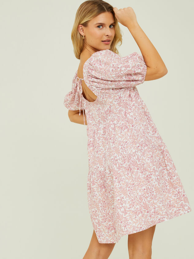 Evie Floral Mama Dress Detail 5 - TULLABEE