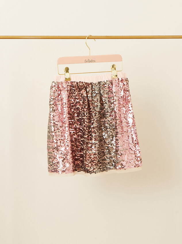 Bethany Toddler Velvet Top and Sequin Skirt Detail 4 - TULLABEE
