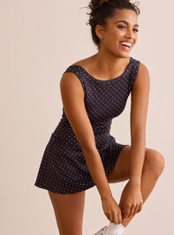 Dancing Dots Low Back Dress Detail 2 - TULLABEE