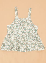 Camilla Floral Baby Top and Pant Set Detail 3 - TULLABEE