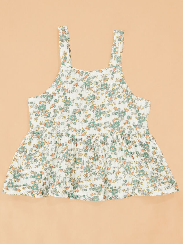 Camilla Floral Baby Top and Pant Set Detail 3 - TULLABEE