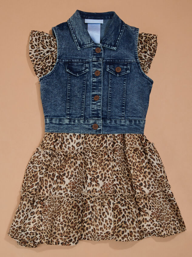 Evie Toddler Cheetah Dress and Vest Set - TULLABEE